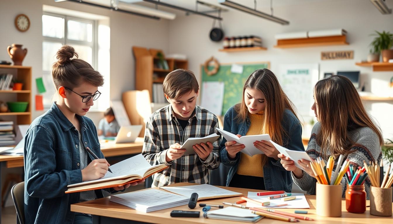 Contemporary university campus for learners